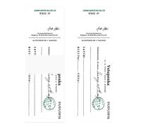 Taccuini memo stile vintage set da 50 fogli taccuini decorativi dal design retrò per journaling, scrapbooking, artigianato fai-da-te, carta kraft bianca, 40x120 mm, di cancelleria (Modello dei