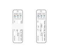 Taccuini memo stile vintage set da 50 fogli taccuini decorativi dal design retrò per journaling, scrapbooking, artigianato fai-da-te, carta kraft bianca, 40x120 mm, di cancelleria (Vecchio modello