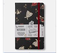 Taccuino 13x21 cm a righe - Falene Dorate- Bookaroo