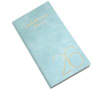 Taccuino 2026 settimane e mensile, 120 pagine, a righe, datato, formato tascabile, agenda accademica per la pianificazione giornaliera, 9,4 x 17,9 cm in pelle