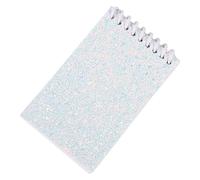 Taccuino a doppia spirale con 20 fogli di pagine con tasca sfoderata, copertine colorate con paillettes, per scrivere, disegnare, fare schizzi, piccoli quaderni