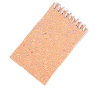 Taccuino a doppia spirale con 20 fogli di pagine con tasca sfoderata, copertine colorate con paillettes, per scrivere, disegnare, fare schizzi, piccoli quaderni