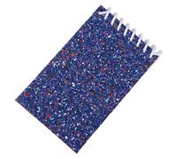 Taccuino a doppia spirale con 20 fogli di pagine con tasca sfoderata, copertine colorate con paillettes, per scrivere, disegnare, fare schizzi, piccoli quaderni