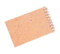 Taccuino a doppia spirale con 20 fogli di pagine con tasca sfoderata, copertine colorate con paillettes, per scrivere, disegnare, fare schizzi, piccoli quaderni