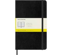 Taccuino Moleskine large a quadretti copertina morbida nero. Black