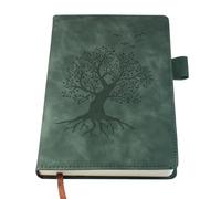 Taccuino a righe A5, quaderno con copertina rigida e carta spessa di alta qualità, design con albero della vita, 21 x 14,5 cm, 360 pagine, perfetto per ufficio, casa, scuola, lavoro, scrittura e