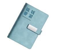 Taccuino a risparmio di denaro, in pelle ricaricabile, 90 pagine, 6 anelli, copertina in pelle per il budget quotidiano, agenda di bilancio ricaricabile