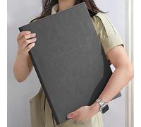 Taccuino A3 per schizzi - 760 pagine 380 fogli - Carta da disegno di alta qualità - copertina morbida in PU Blocco di schizzi per artisti e professionisti per disegni e schizzi, 420×290 mm - nero