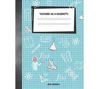 Taccuino A4 a Quadretti: Taccuino per Studenti per uso in Matematica e Scienze - Copertina Edizione Natalizia, 100 Pagine (Grande, 21.59 x 27.94 cm) | Quaderno A4 grande formato, a quadretti da 5x5 mm