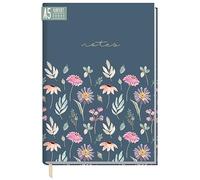 Taccuino A5 a scacchi "Fiori volanti" di Trendstuff by Häfft - 124 pagine, 62 fogli - ideale come agenda, diario, libro di idee - Sostenibile & rispettoso con il clima