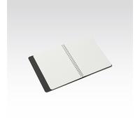 Fabriano Ecoqua Plus - Quaderno a spirale nascosto, formato A5, 14,7 x 21,1 cm, colore: Nero, 19032108