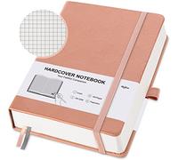 Taccuino A5 quadrato, 320 pagine Quaderno DIN A5, Carta Spessa da 100 g/m² Classic Notebook, copertina rigida e Chiusura ad Elastico, Tasche espandibili, 14,5 x 21,2 cm