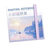 Taccuino Acquerello Con Cuscinetto Da Viaggio Pittura 3/12 Per La Del Taccuino 50 Fogli Per Studente Lacrabobile Pad D'arte