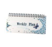 Taccuino agenda settimanale senza data, 7, 5x3, Butterfly