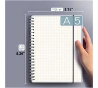 Taccuino/blocco note con apertura laterale e fascia elastica a spirale A5/b5/a4 A4,A5,B5Carta tessile