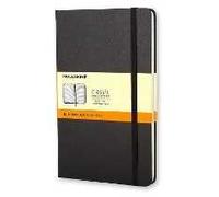 Taccuino classico copertina rigida nera a righe, Paper, Classic, Ruled, Large 13x21, Hard, Polypropylene, Black