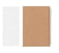 Taccuino con doppia bobina, 100 pagine, a righe, a pois, a righe, senza righe, diario di viaggio per diario giornaliero, 14,5 x 21 cm, bobine di metallo