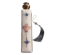 Taccuino con fiori smaltati - organizer per telefono in 7x2x2 cm, mini souvenir vintage, compagno di viaggio compatto, collezione retrò | guida telefonica ai fiori di smalto