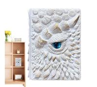 Taccuino con occhio di drago, diario 3D in rilievo con occhio di drago, taccuino da viaggio con occhio di drago, quaderno con incisione in resina, diario di scrittura in rilievo per gli amanti del