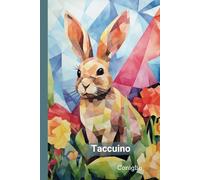 Taccuino Coniglio: A5 Quaderno per gli Amanti dei Conigli - 100 pagine a righe - Regalo Ideale per Bambini, Ragazzi o Adulti.