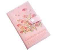 Taccuino di risparmio, risparmio 100 buste 3D pittura ad olio - portafoglio portatile organizzatore finanza spese pagamenti fatture strumento risparmio casa per adulti