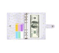 Taccuino di sfide di risparmio - Mini libro organizzatore di cartelle A6, buste di bilancio multifunzionali, organizzatore di denaro monitoraggio pianificatore finanziario per le donne,