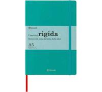 Taccuino Feltrinelli A5, a pagine bianche, copertina rigida, verde ottanio - 14,8 x 21 cm