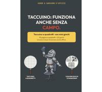 Taccuino: funziona anche senza campo: Quaderno ironico a quadretti con giochi e passatempi · Idea regalo ironica per un collega d'ufficio, donna o ... compleanno · Quaderno appunti a tema ufficio