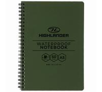 Taccuino impermeabile Highlander Forces A5 148 x 210 mm - Olive