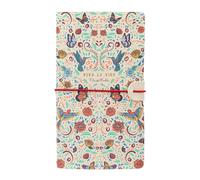 Taccuino In Pelle Frida Kahlo Travel Journal 11,7x19,6 Cm Viva La Vida Floreale
