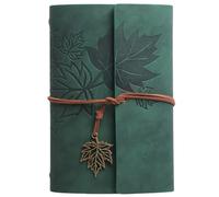 Taccuino in pelle ricaricabile, 160 pagine sfoderate, stile vintage, 16,5 x 22,9 cm, diario in pelle PU