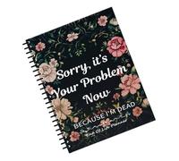 Taccuino informativo di fine vita - It's Your Problem Now | Informazioni importanti NotepadThings My Family Needs to Know Business Affairs Planning Binder For Parentes