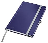Taccuino Leitz Style A5 a righe, copertina rigida, 160 pagine, 80 fogli, carta certificata FSC da 100 g/m², fascia elastica e segnalibro, per ufficio e home office, Blu, 44851069