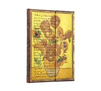 Taccuino Midi Rigido Righe 144 Pag 120 Gr Van Gogh Girasoli