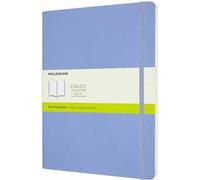 Taccuino Moleskine a pagine bianche X-Large copertina morbida Hydrangea. Blu