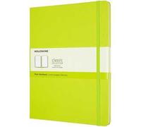Moleskine Classic Notebook, Extra Large, Plain, Lemon Green, Hard Cover (7.5 X