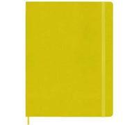Taccuino Moleskine, a righe, Large, copertina rigida - Seta giallo paglia