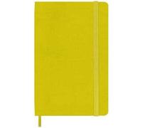 Taccuino Moleskine Classic con Pagine a Righe, Copertina Rigida in Seta e Chiusura Elastica, Formato Tascabile, Colore Giallo Fieno