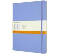 Taccuino Moleskine a righe X-Large copertina rigida Hydrangea. Blu