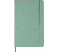 Moleskine Classic Notebook, Taccuino a Righe con Copertina Rigida e Chiusura Elastica, Colore Verde Salvia, Formato Large 13 x 21 cm