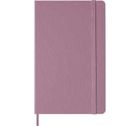 Moleskine Classic Notebook, Taccuino a Pagine Bianche con Copertina Rigida e Chiusura Elastica, Colore Rosa Majestic, Formato Large 13 x 21 cm