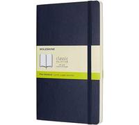 Taccuino Moleskine large a pagine bianche copertina morbida blu. Sapphire Blue