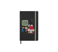 Moleskine Peanuts Gruppe Notizbuch limitierte Ausgabe, L/A5, liniert, fester Einband, Grau