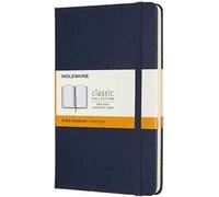 Taccuino Moleskine medium a righe copertina rigida blu. Sapphire Blue