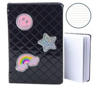Taccuino nero B6 con patch 80 pagine