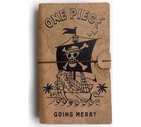 Grupo Erik: Taccuino da viaggio One Piece | Taccuino pelle sintentica con 2 quaderni, porta tessere e tasca espandibile, 19,6 x 12 cm, ideale come diario di viaggio, quaderno one piece