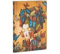 Taccuino Paperblanks copertina morbida Midi a righe Madame Butterfly - 13 x 18 cm