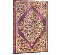 Taccuino Paperblanks, Diamante di Rosette, Viola, Midi, A righe - 13 x 18 cm