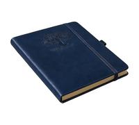 Taccuino per appunti e diario retrò con copertina rigida in pelle, con