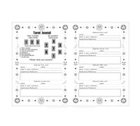 Taccuino per carte e note dei tarocchi - Blocco note A5 Diario | 50 pagine Tarocco Planner - Adatto per Uso in Ufficio, Donne E Principianti, Halloween, Meditazione E Apprendimento